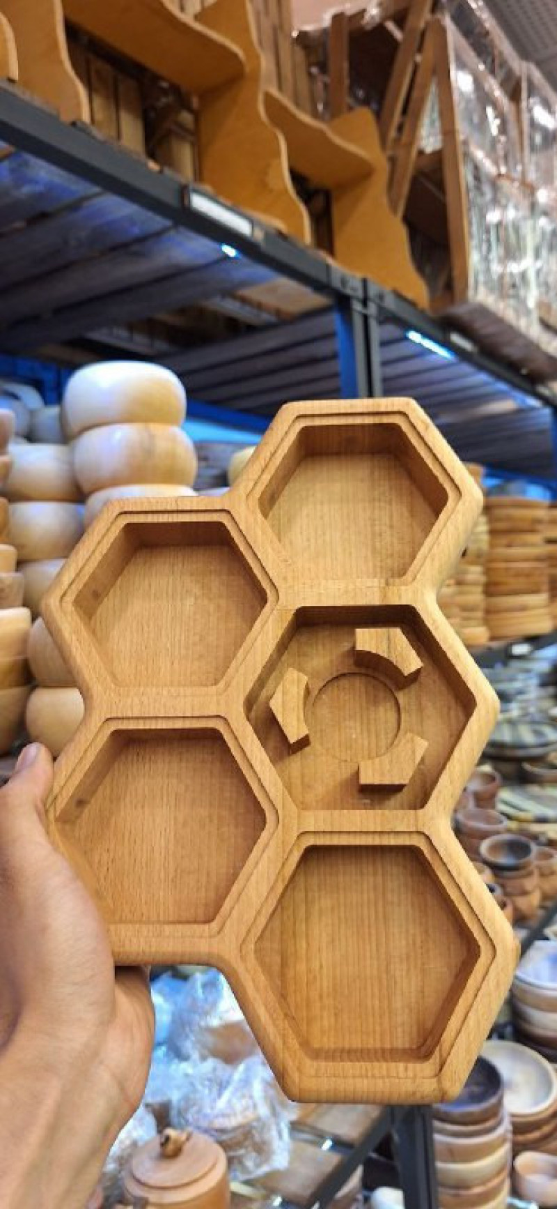 جعبه پذیرایی زنبوری ۵ خانه وارمردار