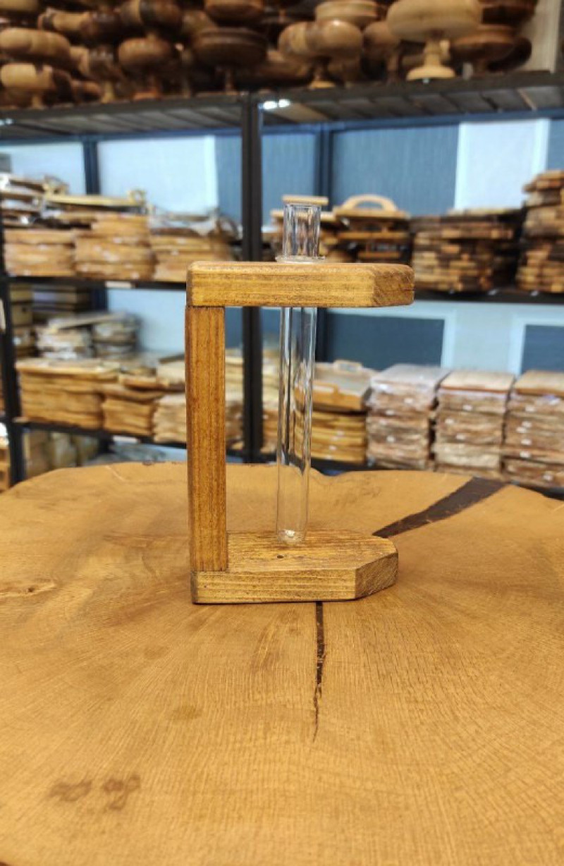 گلدان لوله شیشه ای ایستاده