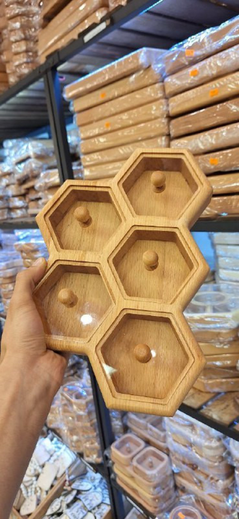 جعبه پذیرایی زنبوری ۵ خانه بدون وارمر