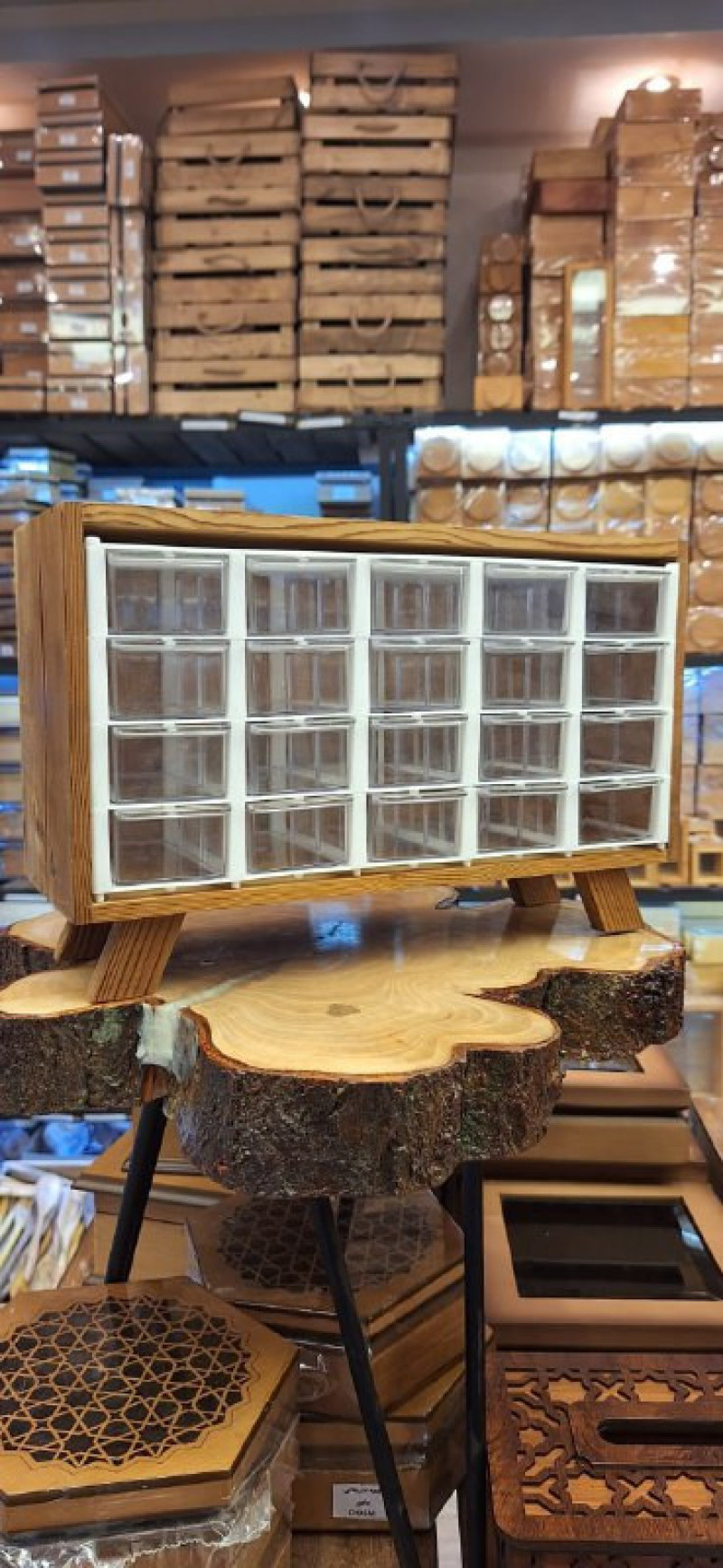 باکس چوبی ۲۰ کشو