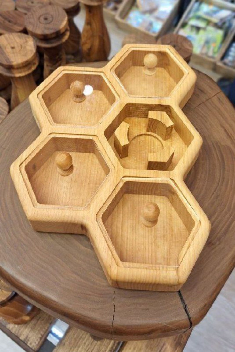 جعبه پذیرایی زنبوری ۵ خانه وارمردار