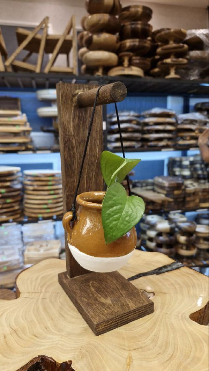 گلدان دیزی سفال