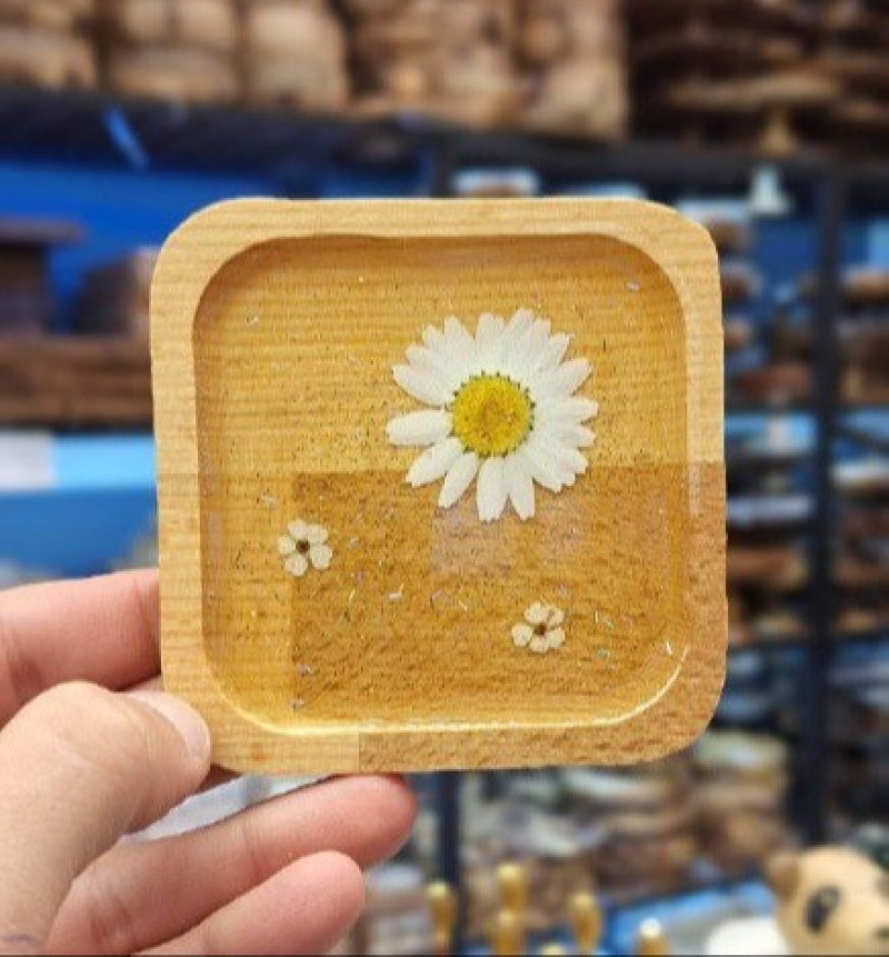 زیر لیوانی چوبی